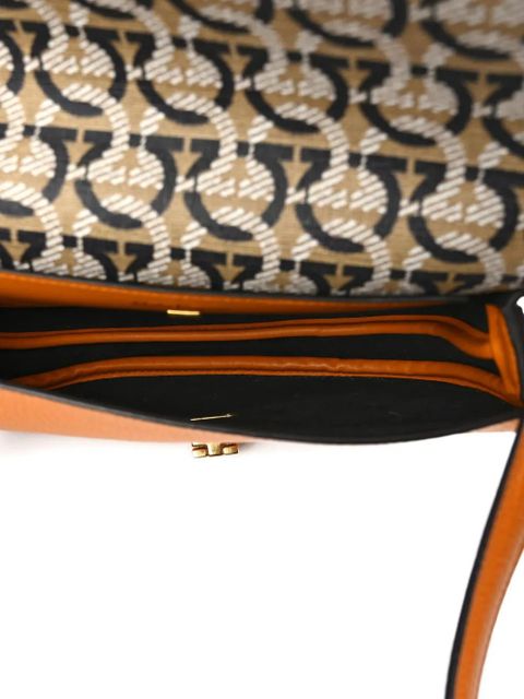 Ferragamo flap leather shoulder bag - Brown