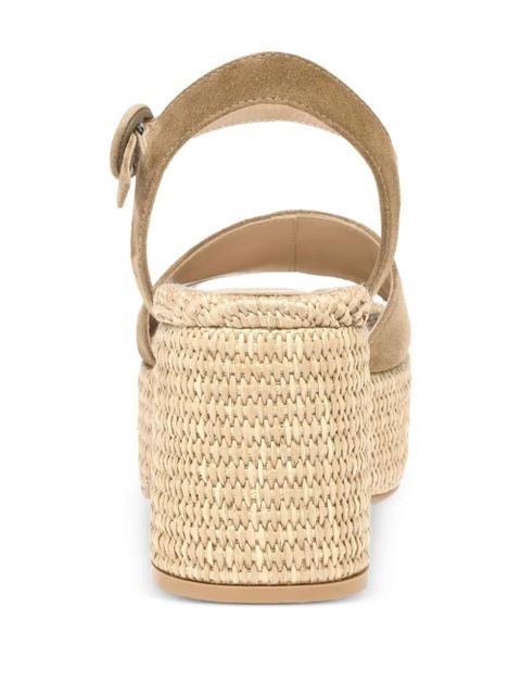 Gianvito Rossi 75mm Carol buckle-suede sandals - Brown - zdjęcie produktu nr 2