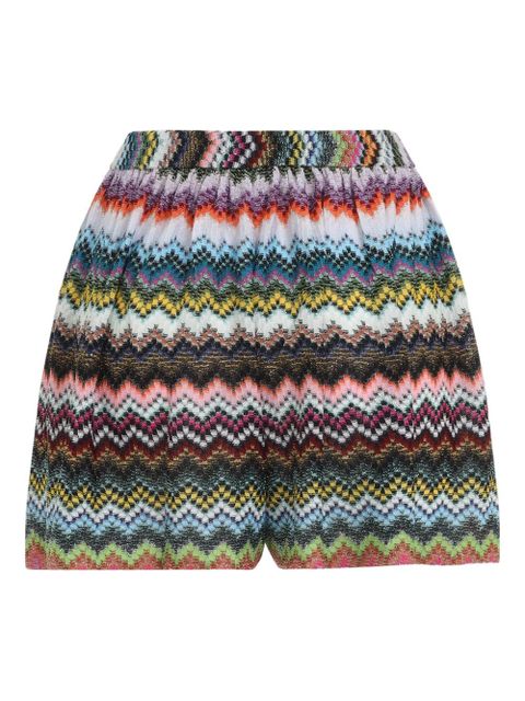 Missoni chevron high-waisted shorts - White - zdjęcie produktu nr 2