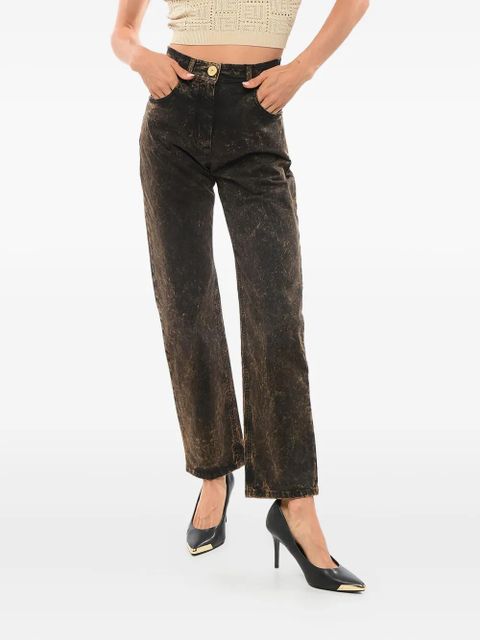 Balmain acid-wash straight jeans - Black - zdjęcie produktu nr 1