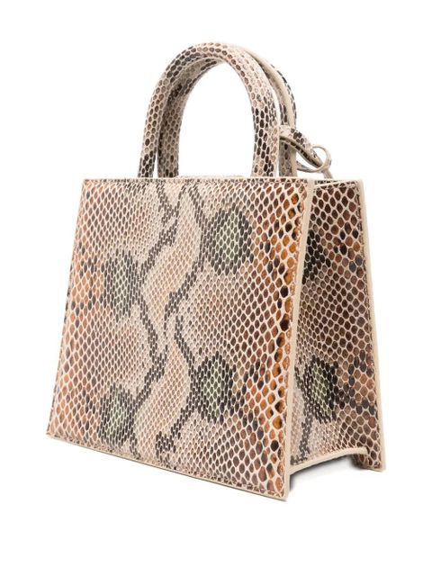 MC2 Saint Barth snakeskin tote bag - Neutrals - zdjęcie produktu nr 2