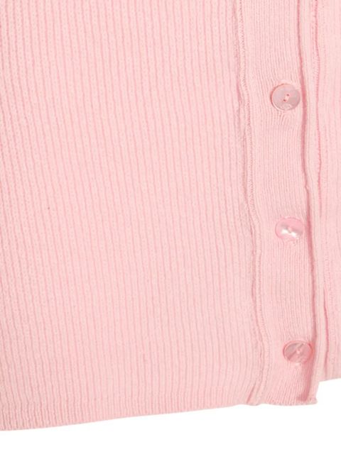 Blumarine feather-trimmed cardigan - Pink