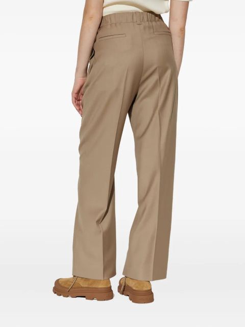 Moncler front-pleated trousers - Brown