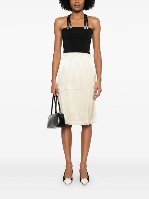 Prada satin mini skirt - Yellow