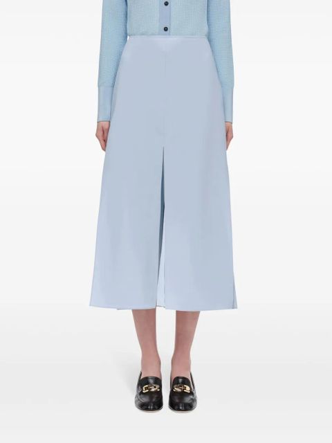 Ferragamo layered midi skirt - Blue