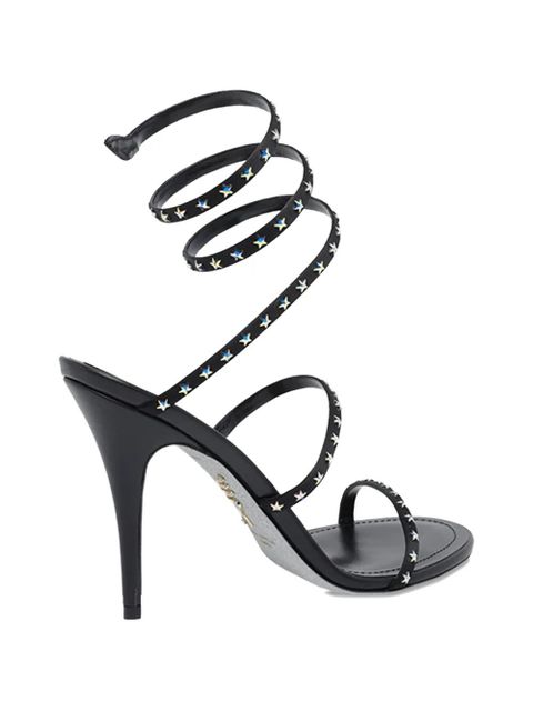 René Caovilla Cleo star-details sandals - Black