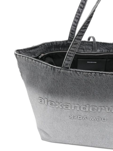 Alexander Wang large Punch embossed tote bag - Grey