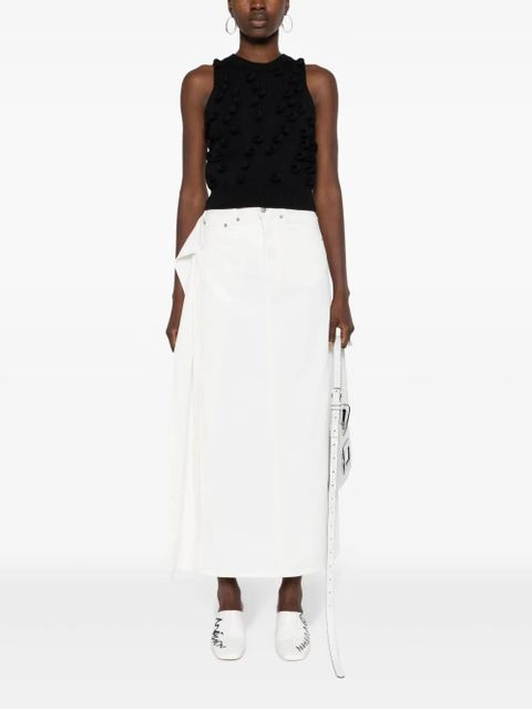 JW Anderson loop-detailing knitted tank top - Black - zdjęcie produktu nr 2