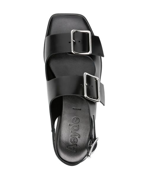 Aeyde Thekla leather sandals - Black