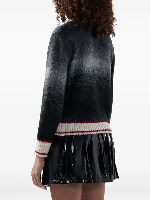 GCDS polo collar embroidered polo top - Grey