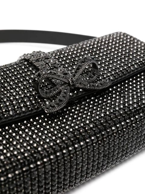 Self-Portrait gem-embellished shoulder bag - Black