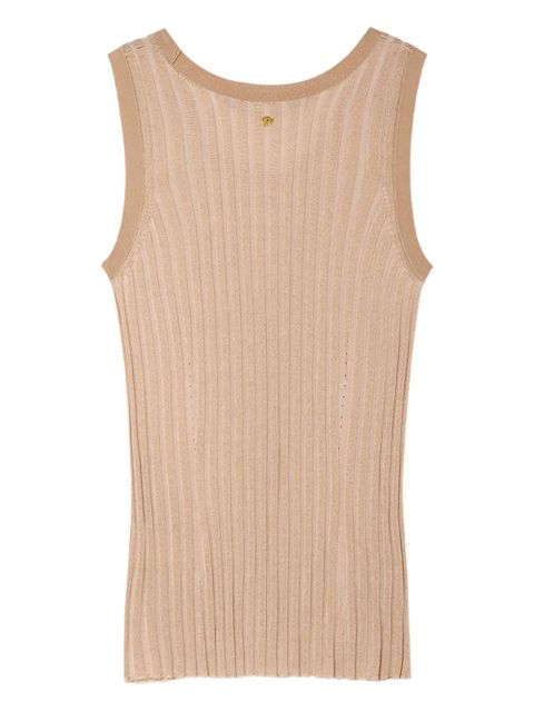 Versace ribbed sleeveless top - Neutrals - zdjęcie produktu nr 2