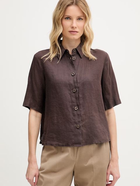 United Colors of Benetton koszula damska lniana - zdjęcie produktu nr 1