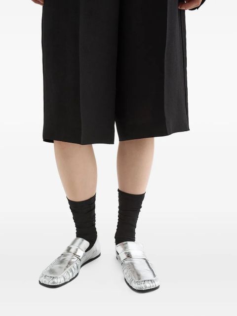 Jil Sander metallic loafers - Grey