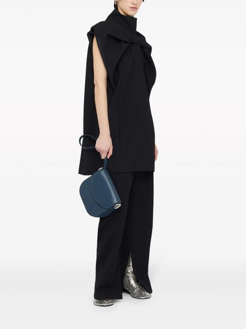 Jil Sander Coin leather crossbody bag - Blue