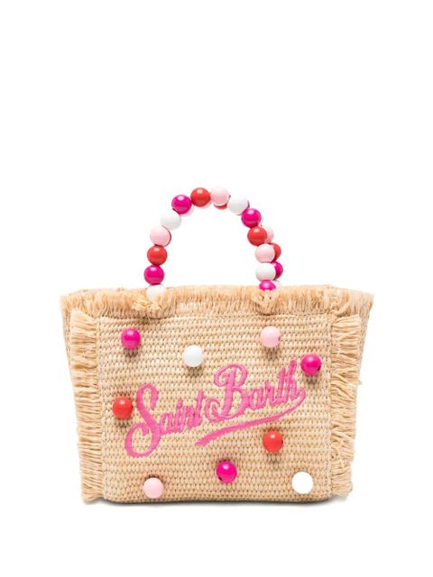 MC2 Saint Barth mini Vanity beaded tote bag - Neutrals - zdjęcie produktu nr 1