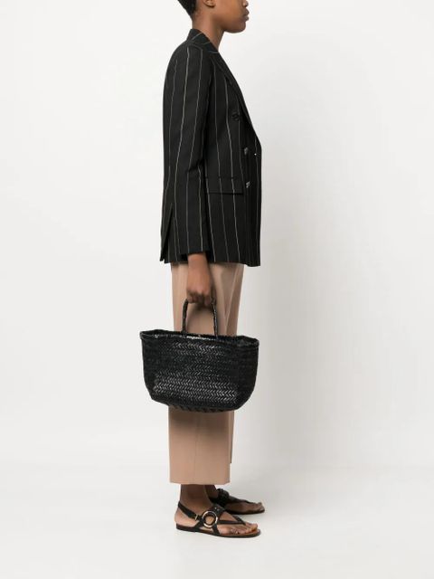 DRAGON DIFFUSION Triple Jump Small woven leather tote - Black - zdjęcie produktu nr 2