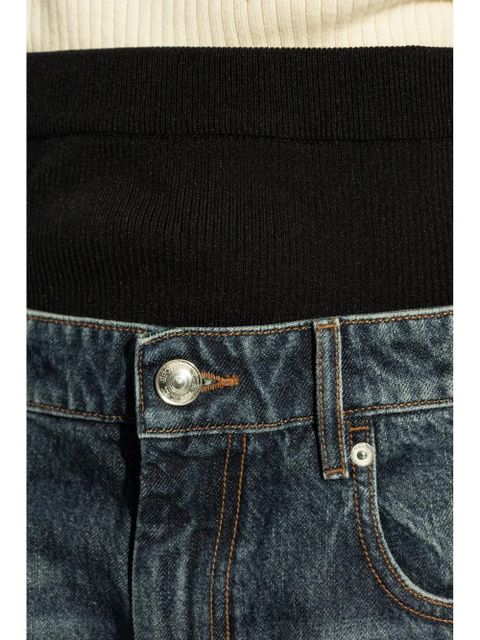 Sportmax whiskered boyfriend jeans - Blue