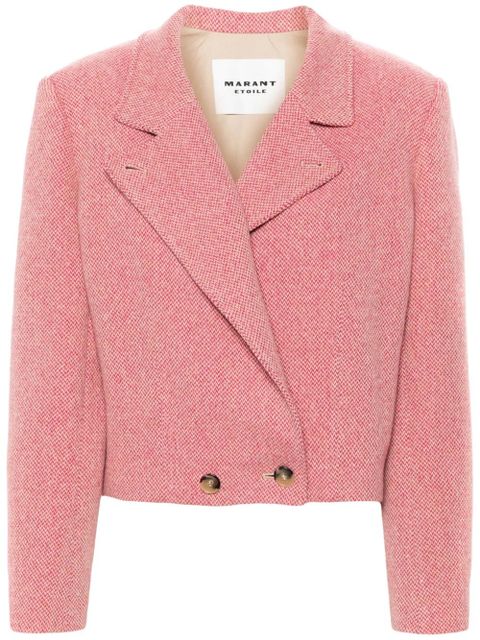 MARANT ÉTOILE Cassidy cropped jacket - Pink - zdjęcie produktu nr 1