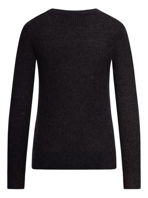 Max Mara Marabu ribbed sequin-embellished sweater - Black - zdjęcie produktu nr 2