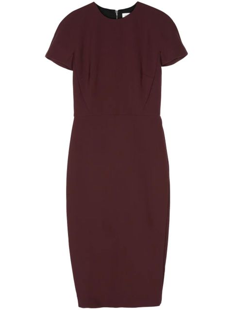 Victoria Beckham wool-crepe midi dress - Purple - zdjęcie produktu nr 1