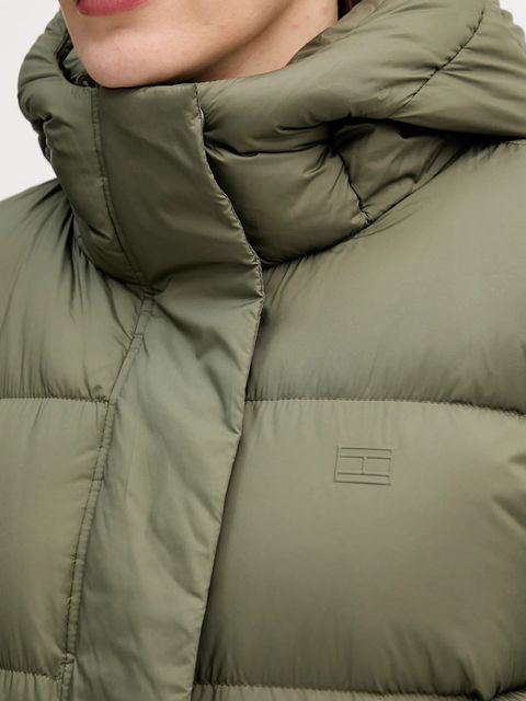 Tommy Hilfiger kurtka puchowa kolor zielony zimowa WW0WW45739