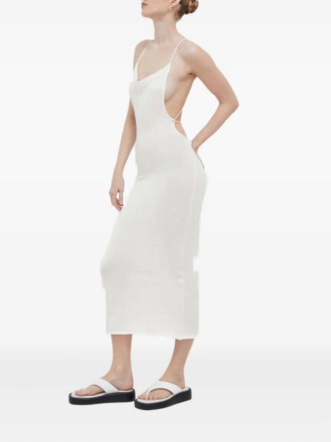 ALOHAS open-back midi dress - White