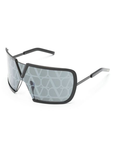 VALENTINO GARAVANI EYEWEAR Romask all-over lens decal sunglasses - Black - zdjęcie produktu nr 2