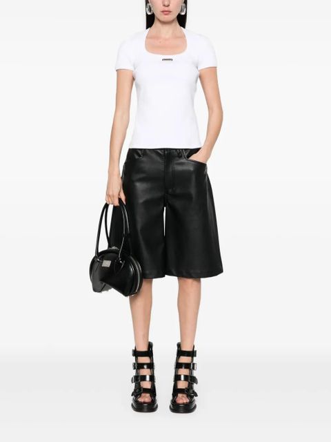 Alexander McQueen logo-plaque T-shirt - White