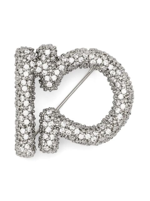 Jil Sander omega-shaped brooch - Silver - zdjęcie produktu nr 1