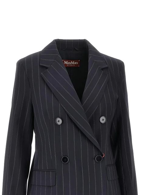 Max Mara pinstripe double-breasted blazer - Blue - zdjęcie produktu nr 2