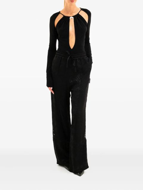 Marine Serre cut-out embellished top - Black - zdjęcie produktu nr 2