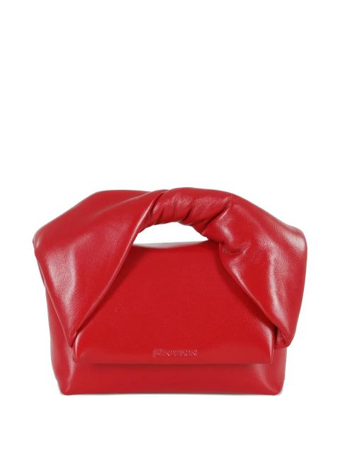 JW Anderson twisted-handle leather shoulder bag - Red - zdjęcie produktu nr 2