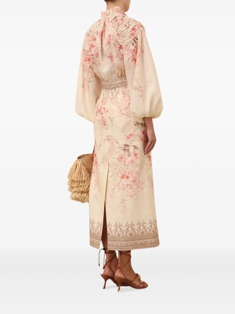 ZIMMERMANN Illuminate pencil midi skirt - Neutrals