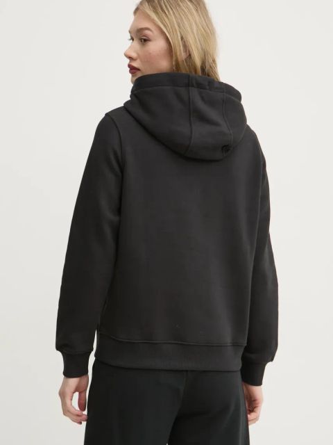 Tommy Jeans bluza damska kolor czarny z kapturem z nadrukiem DW0DW20170