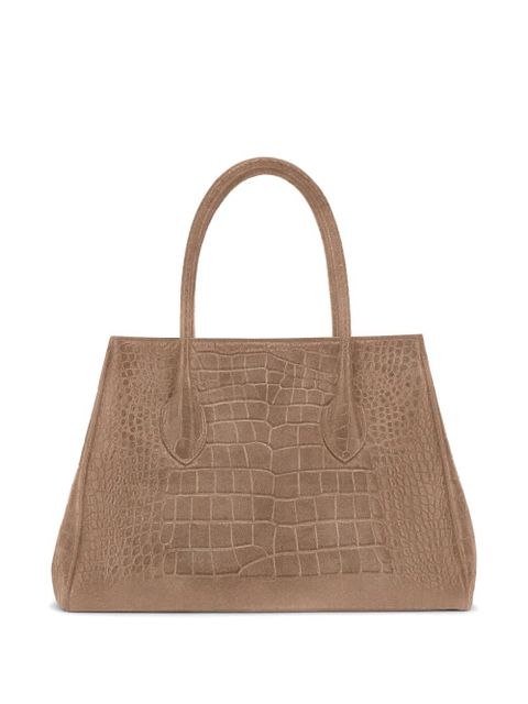 AMIRI 40 croc-effect suede tote bag - Brown - zdjęcie produktu nr 2