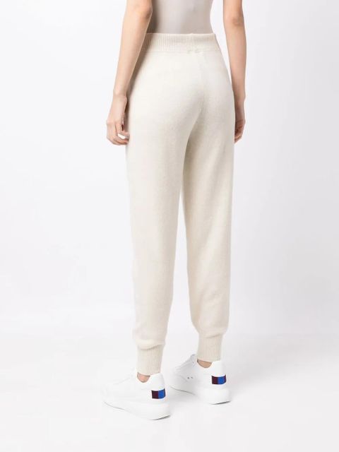 FENDI wool-cashmere knit trousers - White