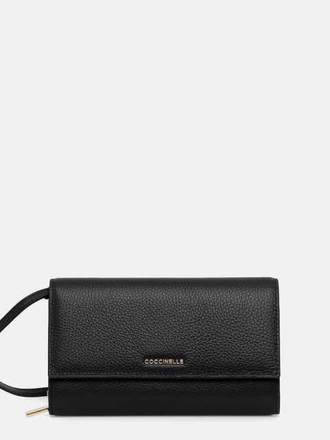 Coccinelle kopertówka skórzana kolor czarny E2 MW5 18 28 01 - zdjęcie produktu nr 1