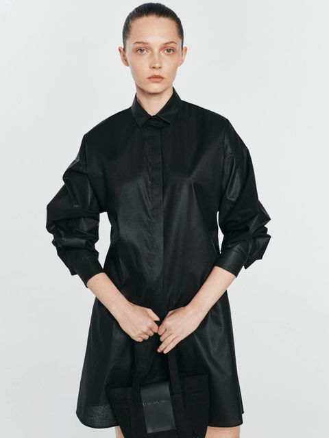 ANIA KUCZYŃSKA - Sukienka z woskowanej bawełny Xenia - zdjęcie produktu nr 2