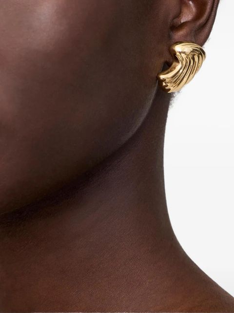 ANINE BING Curved Shell earrings - Gold - zdjęcie produktu nr 2