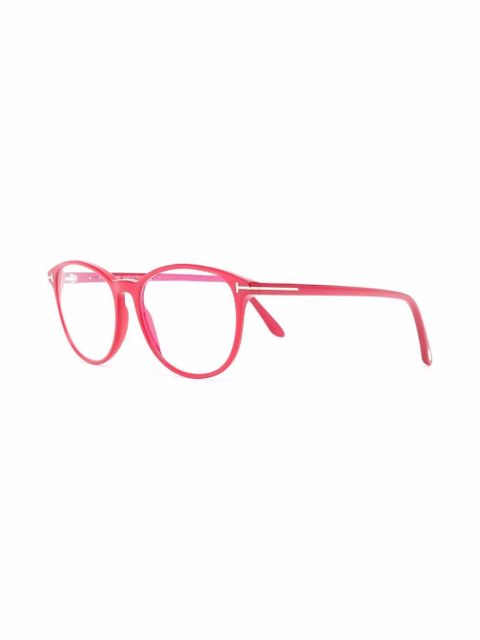TOM FORD Eyewear FT5810 oval glasses - Red
