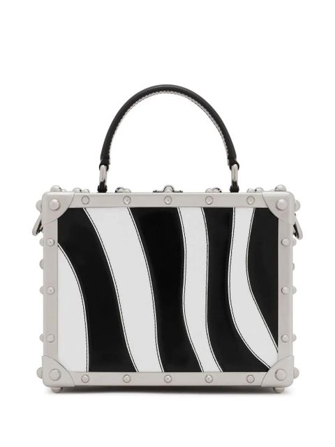 Dolce & Gabbana Dolce Box zebra-print top-handle bag - White