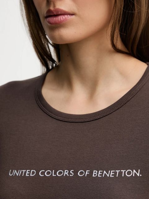 United Colors of Benetton longsleeve bawełniany