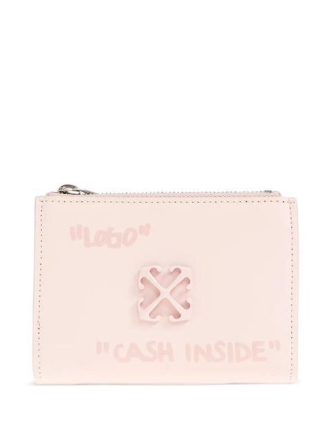 Off-White Jitney Quote zip wallet - Pink - zdjęcie produktu nr 1