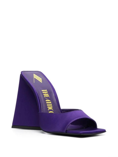 The Attico Devon 115mm satin sandals - Purple - zdjęcie produktu nr 2