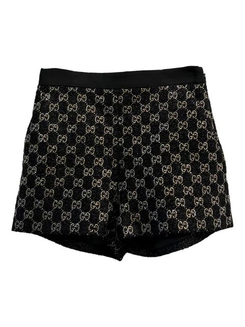 Gucci logo-pattern mini shorts - Black - zdjęcie produktu nr 1