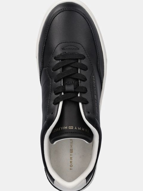 Tommy Hilfiger sneakersy skórzane CASUAL CUPSOLE SNEAKER damskie kolor czarny FW0FW08689