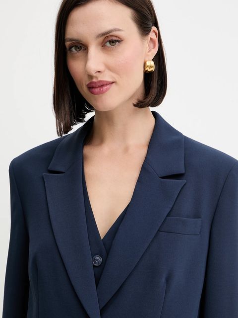 Guess marynarka THEOLINE kolor granatowy jednorzędowa gładka W5YN46 WGHC2