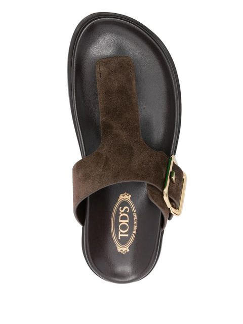 Tod's suede slides - Brown