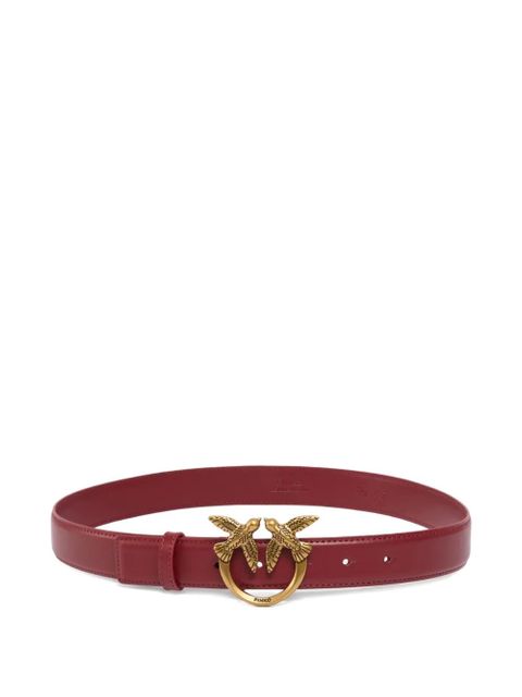 PINKO Love Birds leather belt - Red - zdjęcie produktu nr 1